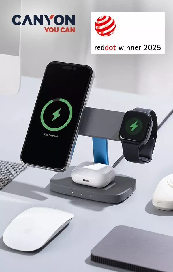 Canyon je osvojio Red Dot Award 2025 za bežičnu stanicu za punjenje - Hexagon 310.