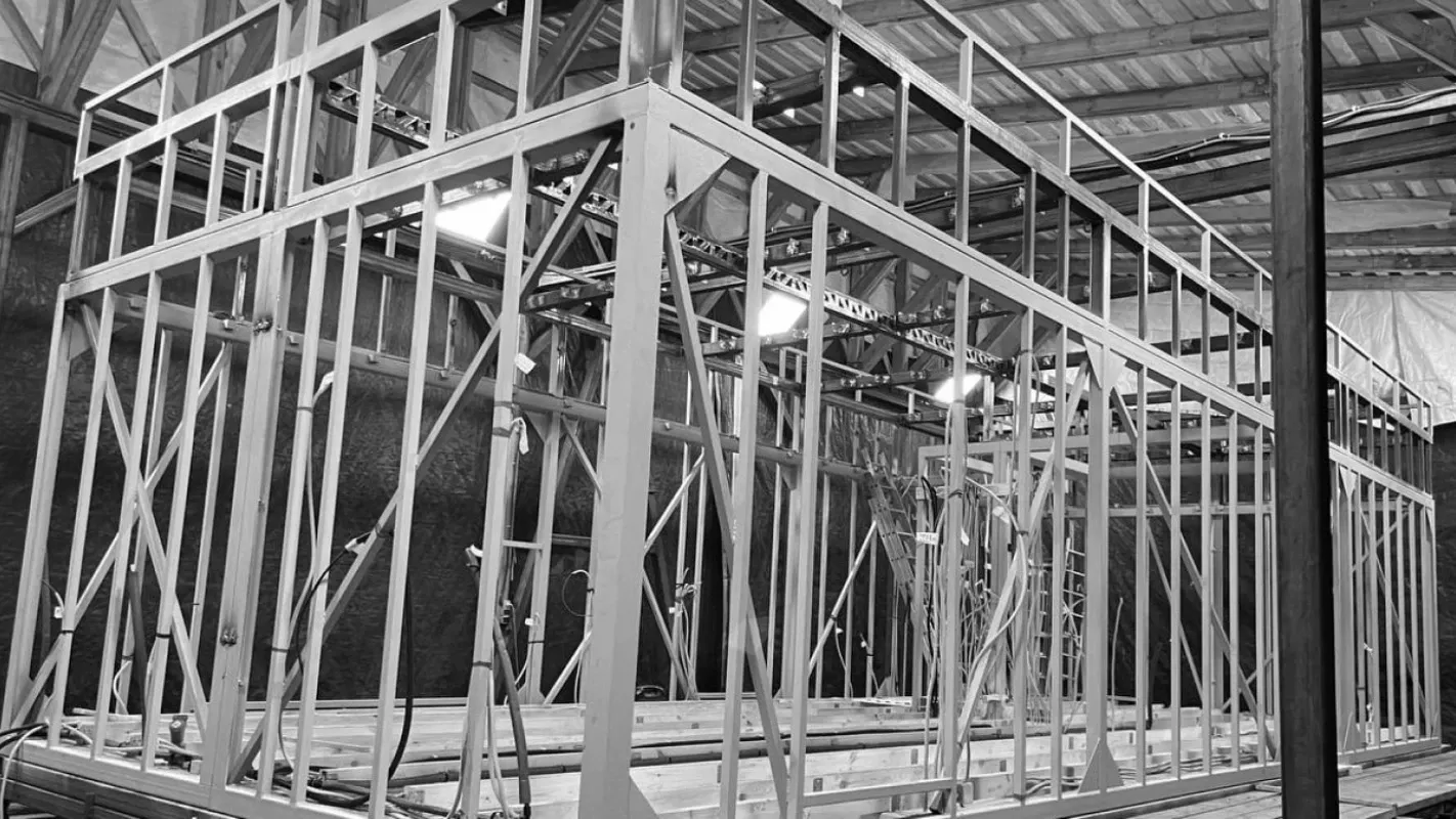 double steel frame