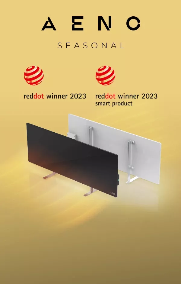 AENO Super Economical Premium Smart Heater, double Red Dot Award Winner, goes to the South African market this winter