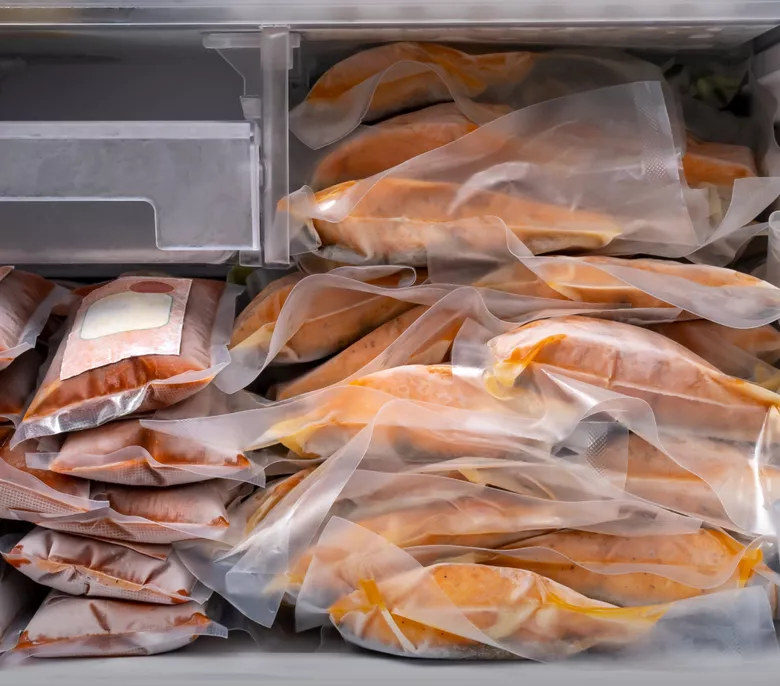 Platzsparend im Gefrierschrank