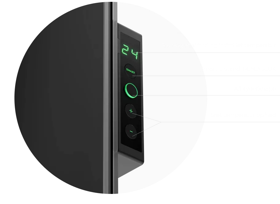 LED-skærm. Styring via knapper eller AENO-appen