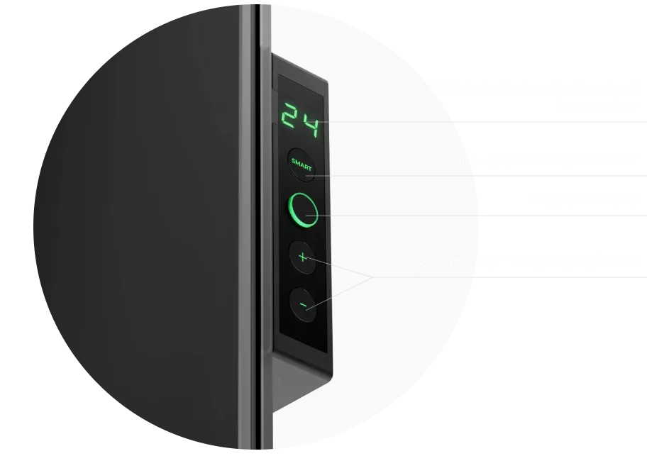 Wyświetlacz LED. Sterowanie za pomocą przycisków lub aplikacji mobilnej AENO