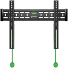 ONKRON Fixed TV Wall Mount for 43 to 85-inch Flat Panel TVs Digital Panels 68,2 kg, Black