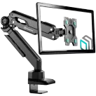 ONKRON Monitor Arm Desktop Mount for 13” to 34-Inch LCD LED Screens up to 10 Kg, Black