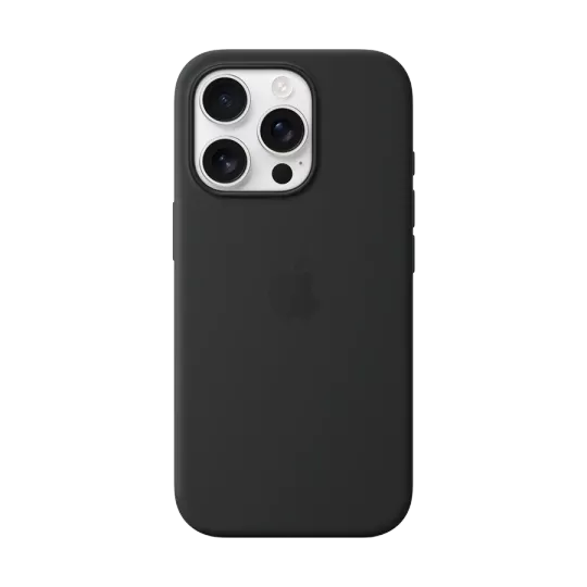 Husă APPLE din silicon cu MagSafe pentru iPhone 16 Pro, Black