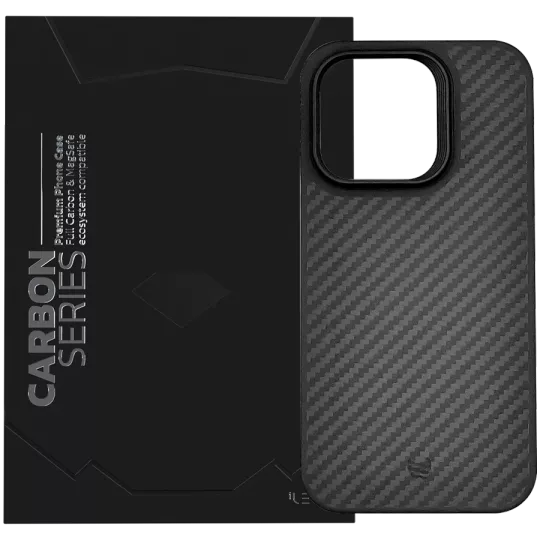 iLera Case Carbon Series Black for iPhone 15 Pro
