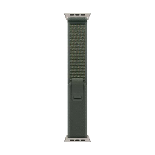 Kəmər APPLE 49mm Trail Loop - Natural Titanium Finish Trail Loop - Natural Titanium Finish Yaşıl for Apple Watch 44/45/46/49 mm
