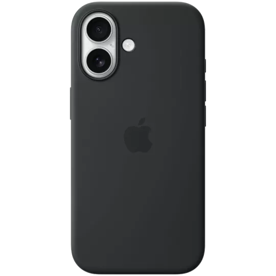 Apple силиконовый чехол с MagSafe Чёрный для iPhone 17