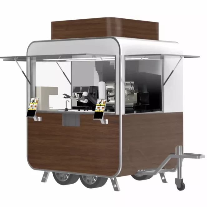 24/7 Robo Café Mobil Trailer for Outside Placement