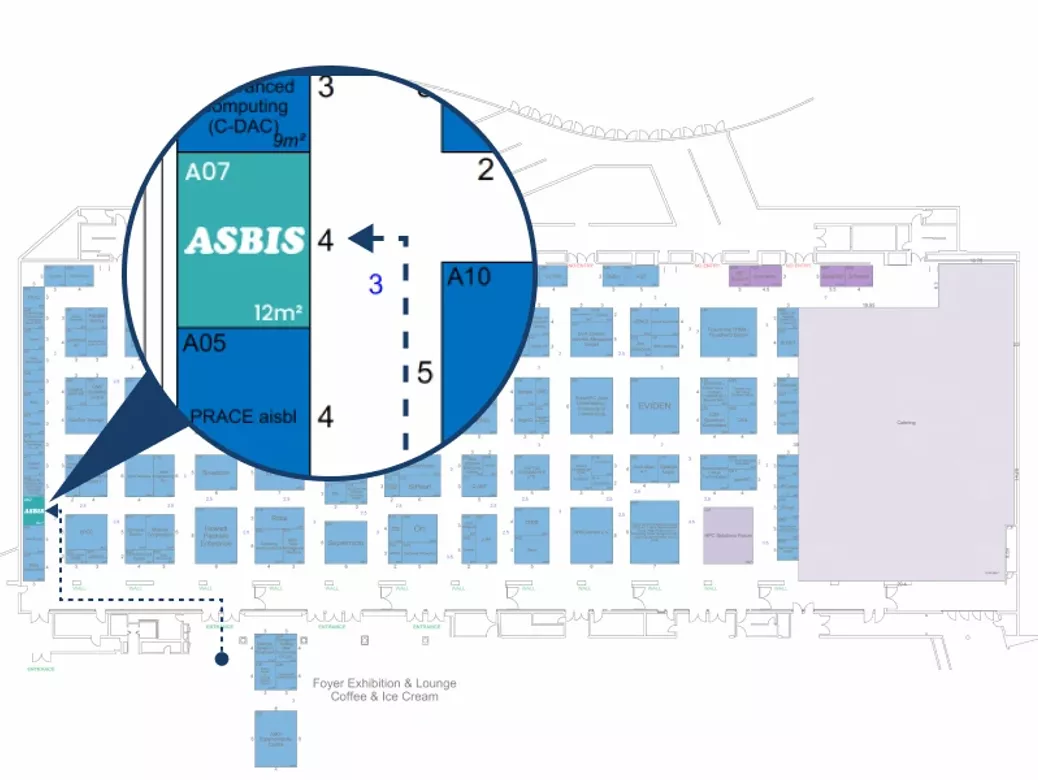 ASBIS ISC exhibition map