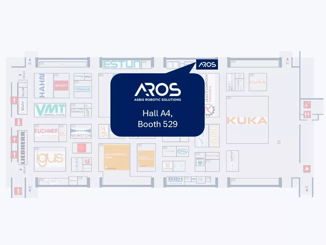AROS Booth at Automatica. Hall A4, Booth 529