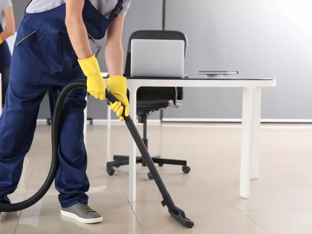 Office floor cleaning