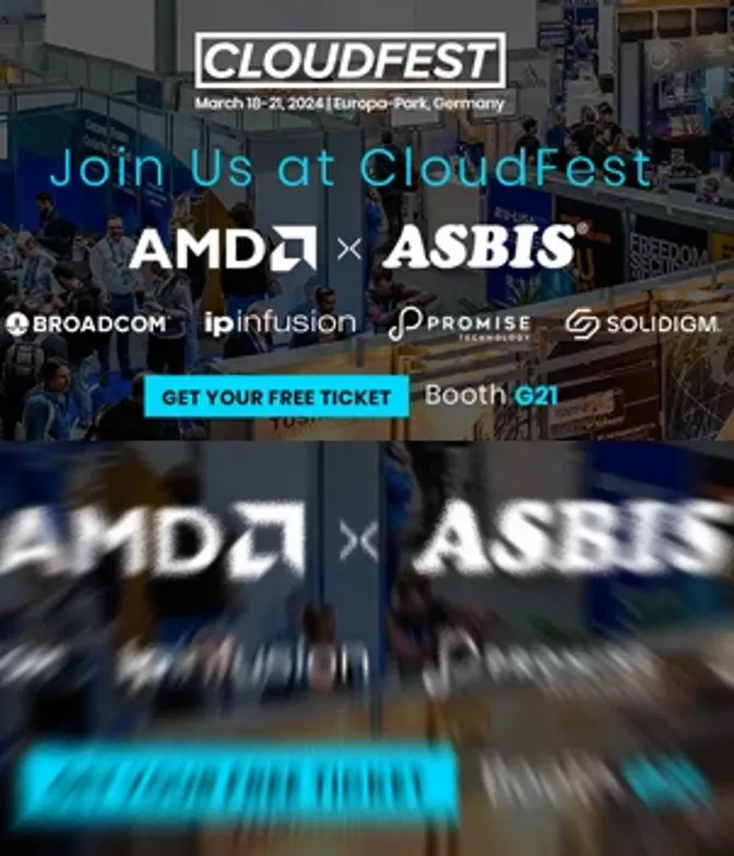ASBIS and AMD at CloudFest 2024