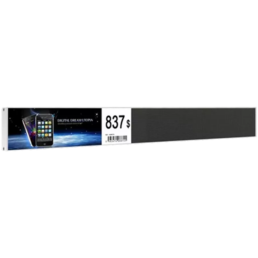 INDOOR DIGITAL SIGNAGE SHELF SIGNAGE 600MM PRESTIGIO SOLUTIONS