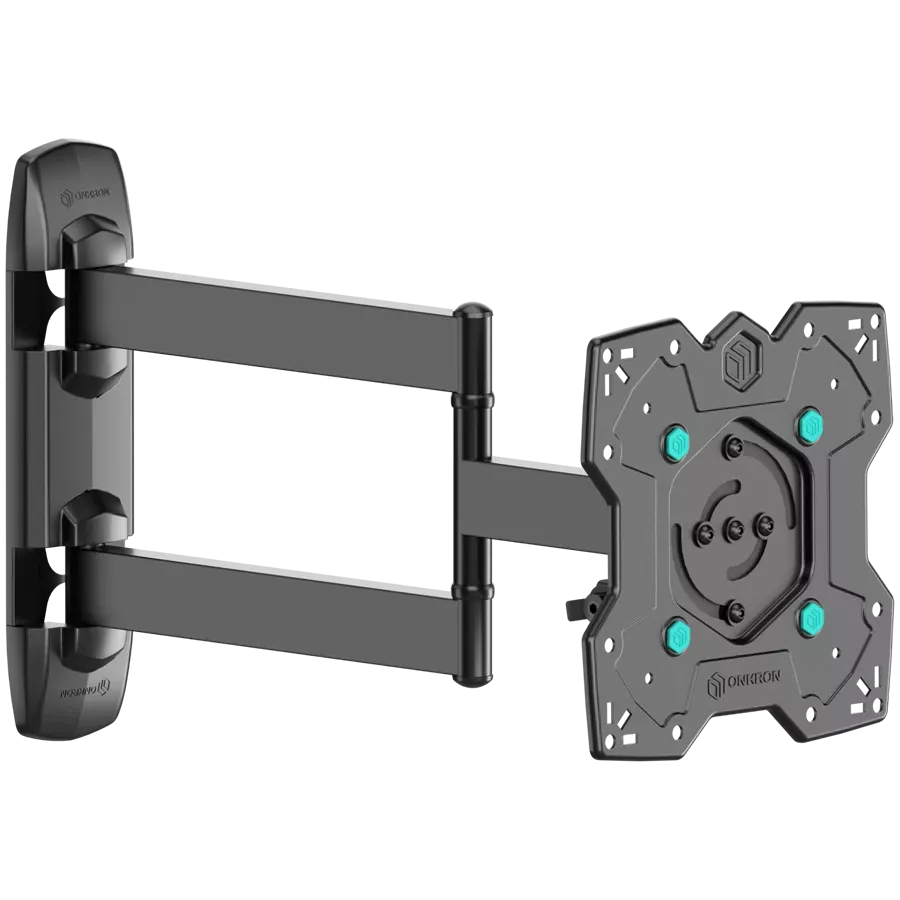 ONKRON TV WALL MOUNT BRACKET FOR 17” – 43 INCH LCD LED OLED SCREENS, BLACK