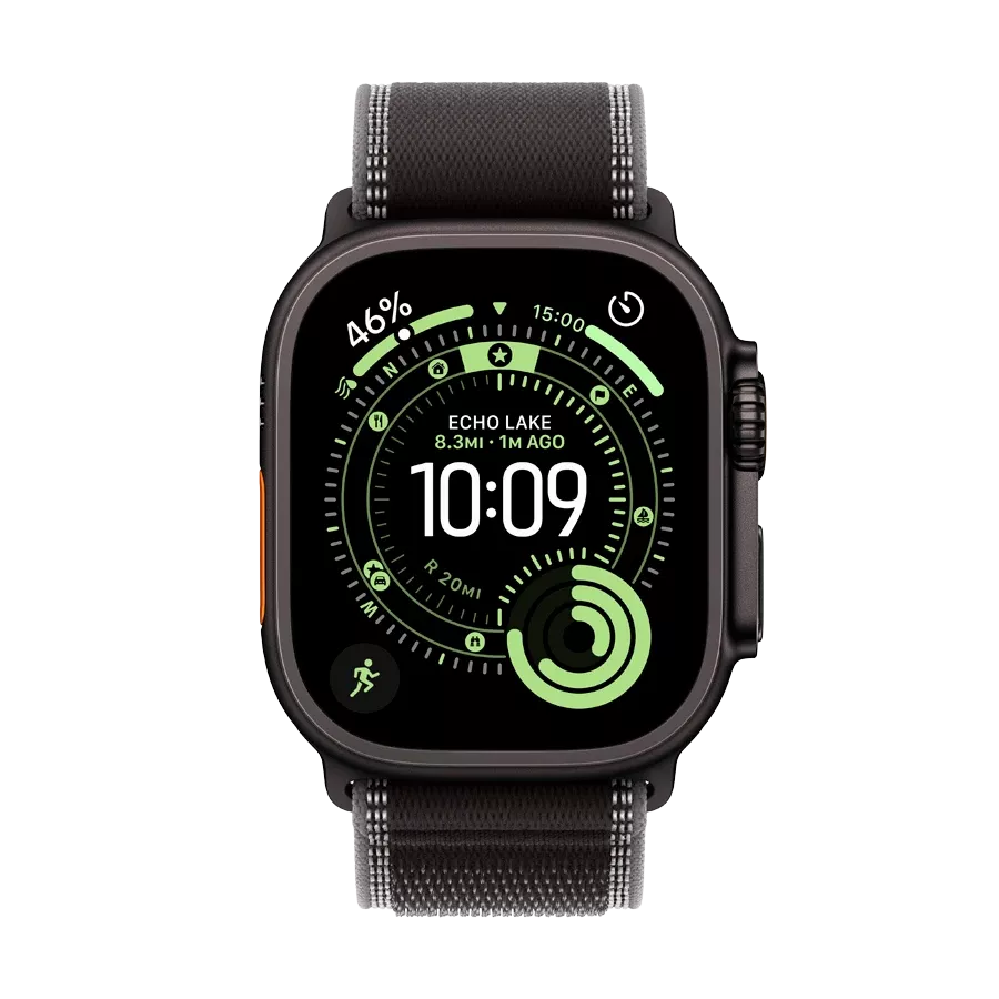 Buy Apple Watch Ultra 3, Black/Charcoal Trail Loop, M/L, 49mm