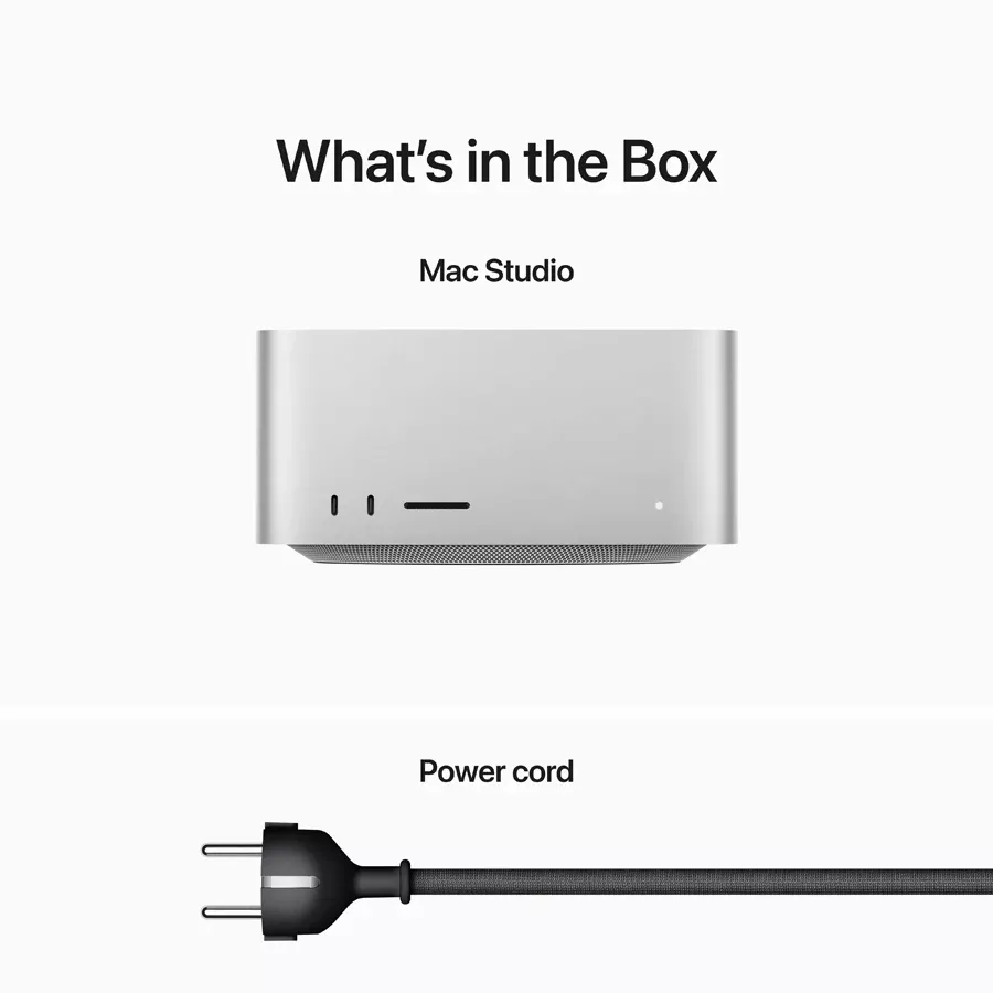 Mac Studio M2 Ultra (24C CPU 60C GPU), 64GB, 1TB SSD, Silver