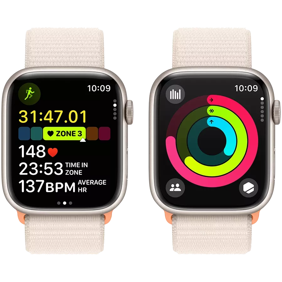Apple Watch Series 9 GPS Starlight Sport Loop, 45mm Apple Watch Series 9 GPS Starlight Sport Loop, 45mm