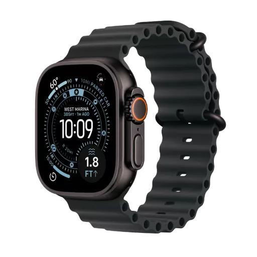 Apple Watch Ultra 3,  Черный Ocean Band, 49мм, Чёрный