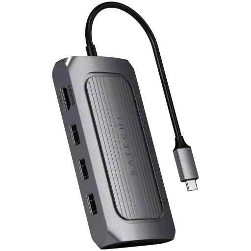 SATECHI  Multiport Adapter USB4 Multiport Adapter сұр кеңістік