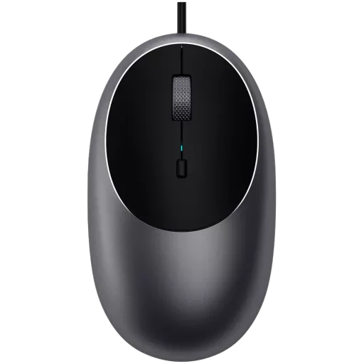 Проводная компьютерная Satechi C1 USB-C Wired Mouse. Цвет серый космос.