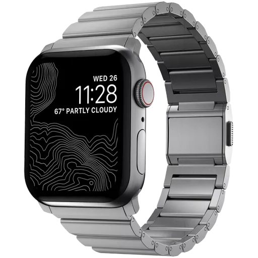 Ремінець NOMAD Steel Band за Apple Watch 44/42mm Сріблястий