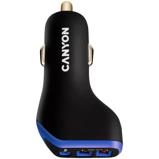 Автомобильный адаптер CANYON USB/USB-C, 18 Вт