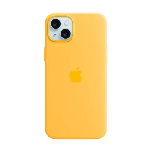 Apple Case Silicone Case with MagSafe Sunshine for iPhone 15 Plus