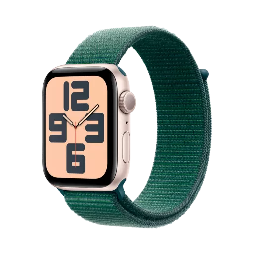 Apple Watch SE GPS Gen.2 + Cellular (2024)  Lake Green Sport Loop, 44mm, Starlight