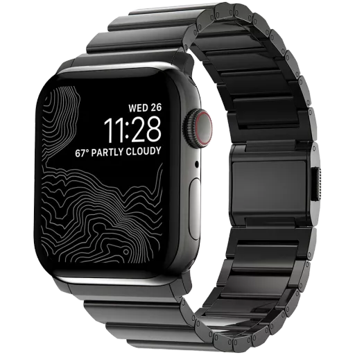 Ремінець NOMAD Steel Band за Apple Watch 44/42mm Графітовий сірий
