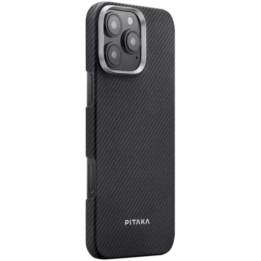 PITAKA Чехол Ultra Slim с MagSafe Чёрный/Серый для iPhone 16 Pro Max