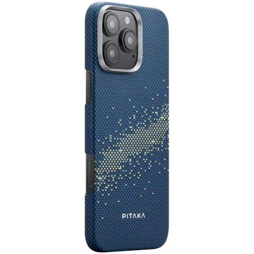 Husă PITAKA StarPeak Luminous pentru iPhone 16 Pro Max, Milky Way Galaxy