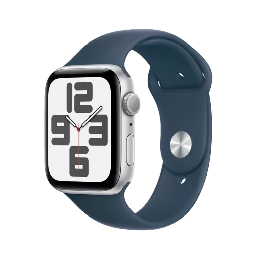 Apple Watch SE GPS Gen.2 (2023)  Storm Blue Sport Band, S/M, 44mm, Silver