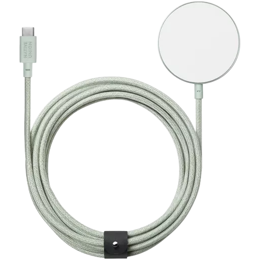 Беспроводное зарядное устройство NATIVE UNION с MagSafe, 15 Вт, Зеленый