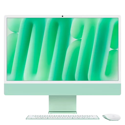 iMac 24" M4, 8C CPU 8C GPU, 16GB 256GB Sərt yaddaş, Yaşıl
