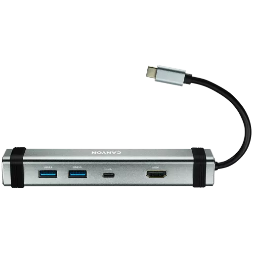Многопортовый адаптер CANYON “HUB” 4-в-1 USB-C