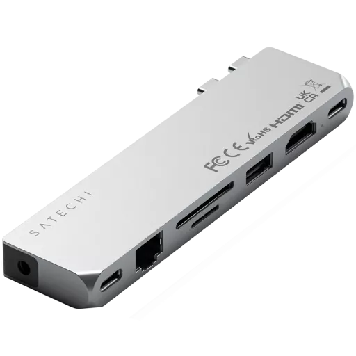 Хаб SATECHI USB-C Pro Max, Silver