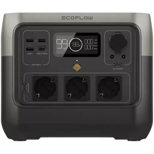 Зарядная станция ECOFLOW 3*CEE 7/4 3*USB Type-A, USB Type C, 1600 Вт