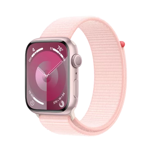 Apple Watch Series 9 GPS  Light Pink Sport Loop, 45мм, Розовый