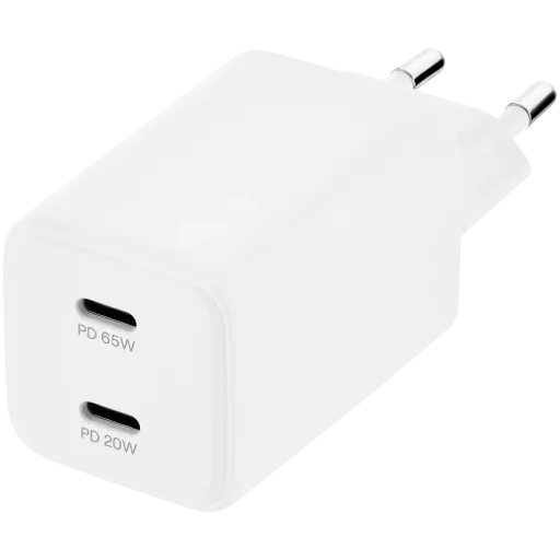 Қуат адаптері UBEAR 2*USB-C, 65 Вт