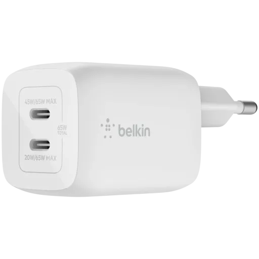 Адаптер питания BELKIN 2*USB-C, 65 Вт