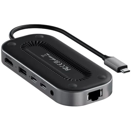 SATECHI  Multiport Adapter USB-4 MULTIPORT W2.5G ETHERNET Մոխրագույն