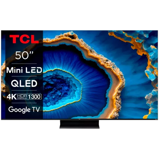 TCL Смарт ТВ, QLED, 85", UHD, Чёрный