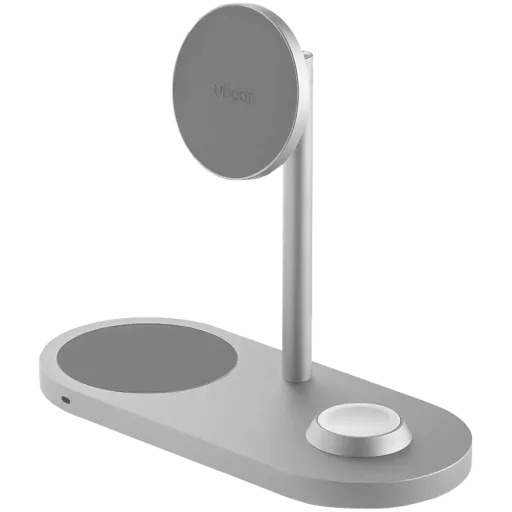 Беспроводное зарядное устройство UBEAR, 15 Вт, Серебристый