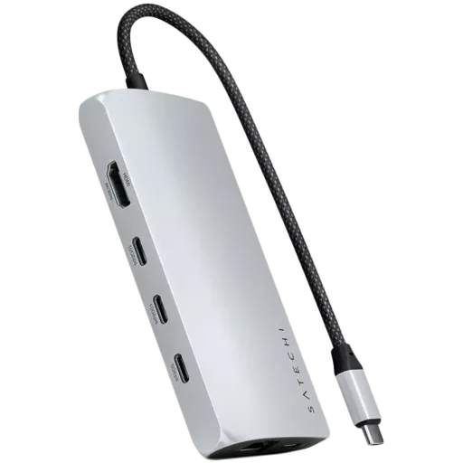 SATECHI  Multiport Adapter USB-C Multiport Adapter 8K with Ethernet V3 Сріблястий