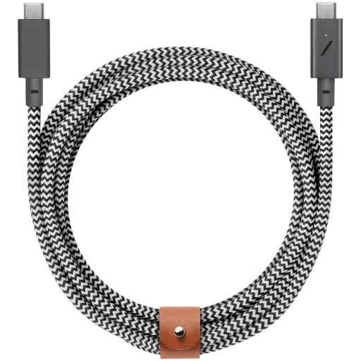 Кабель NATIVE UNION USB-C to USB-C Pro 240W, 2.4m, Zebra