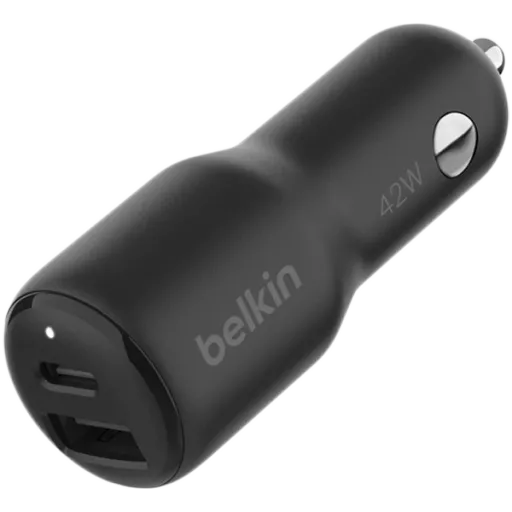 Автомобильный адаптер BELKIN USB-C, 42 Вт, Черный
