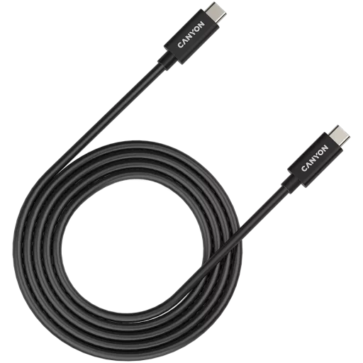 Кабель CANYON USB-C UC-42, Чёрный, 2м