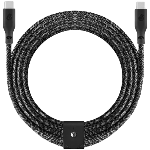 UBEAR USB-C кабелі, Қара, 2.4м