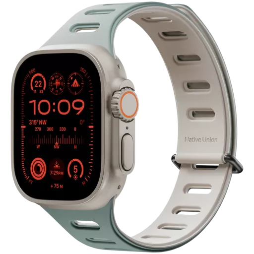 NATIVE UNION Active Watch Band 42/44/45/49mm Band Extension Active Watch Band Green/Sandstone for Apple Watch 42/44/45/49 mm